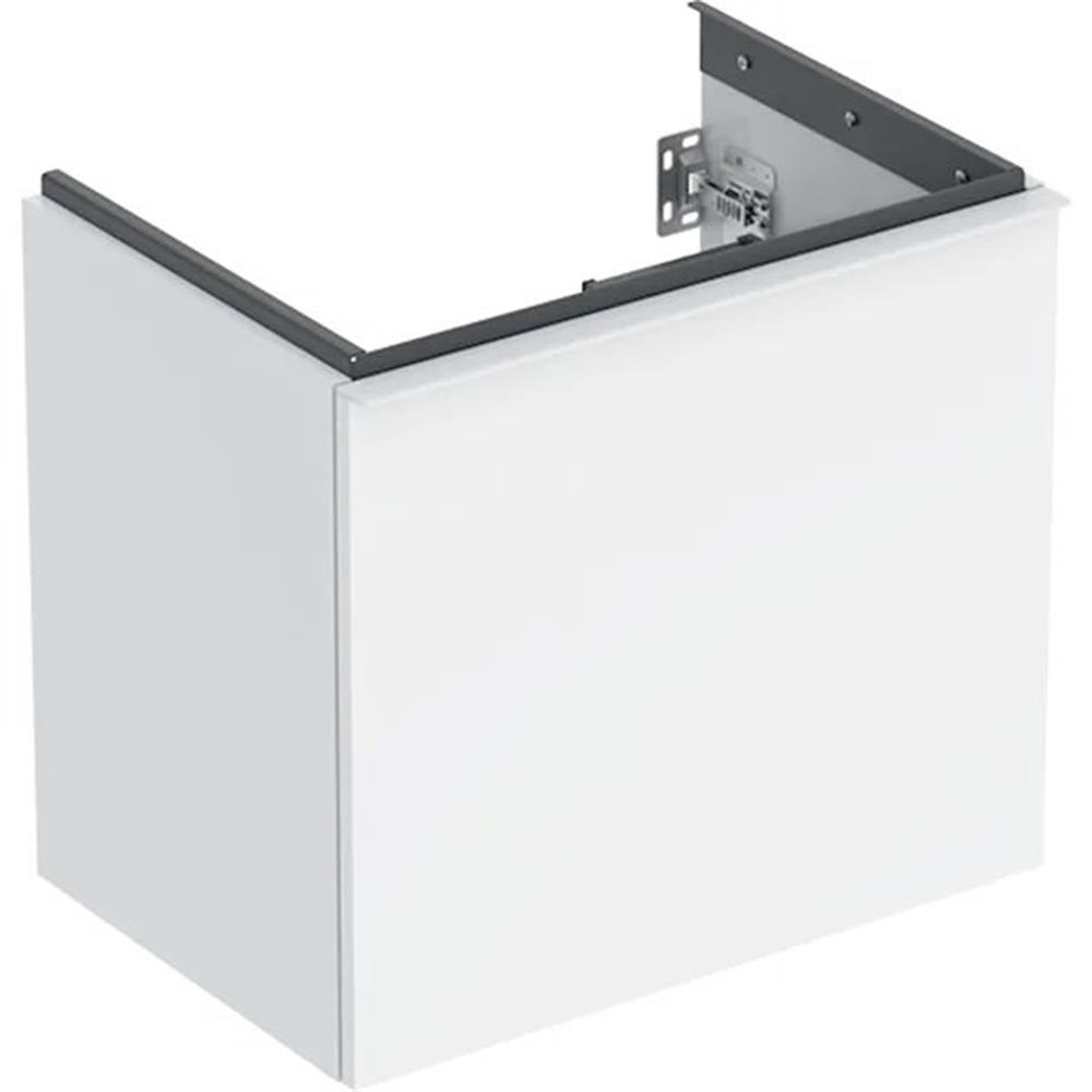 Geberit Acanto Base cabinet white high-gloss - 535mm, 592×415mm, 1+1 drawer, Yes