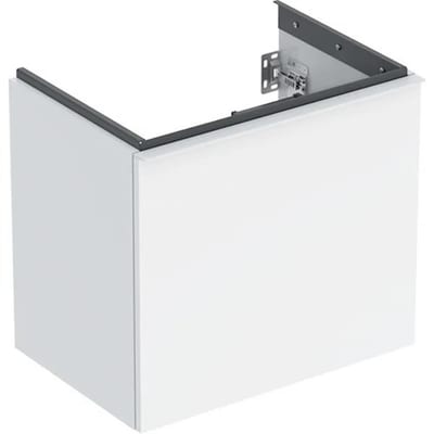 Geberit Acanto Base cabinet white high-gloss - 535mm, 592×415mm, 1+1 drawer, Yes