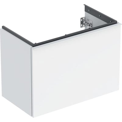Geberit Acanto Base Cabinet White High-Gloss - 740 mm x 535 mm, 1 Drawer + Internal