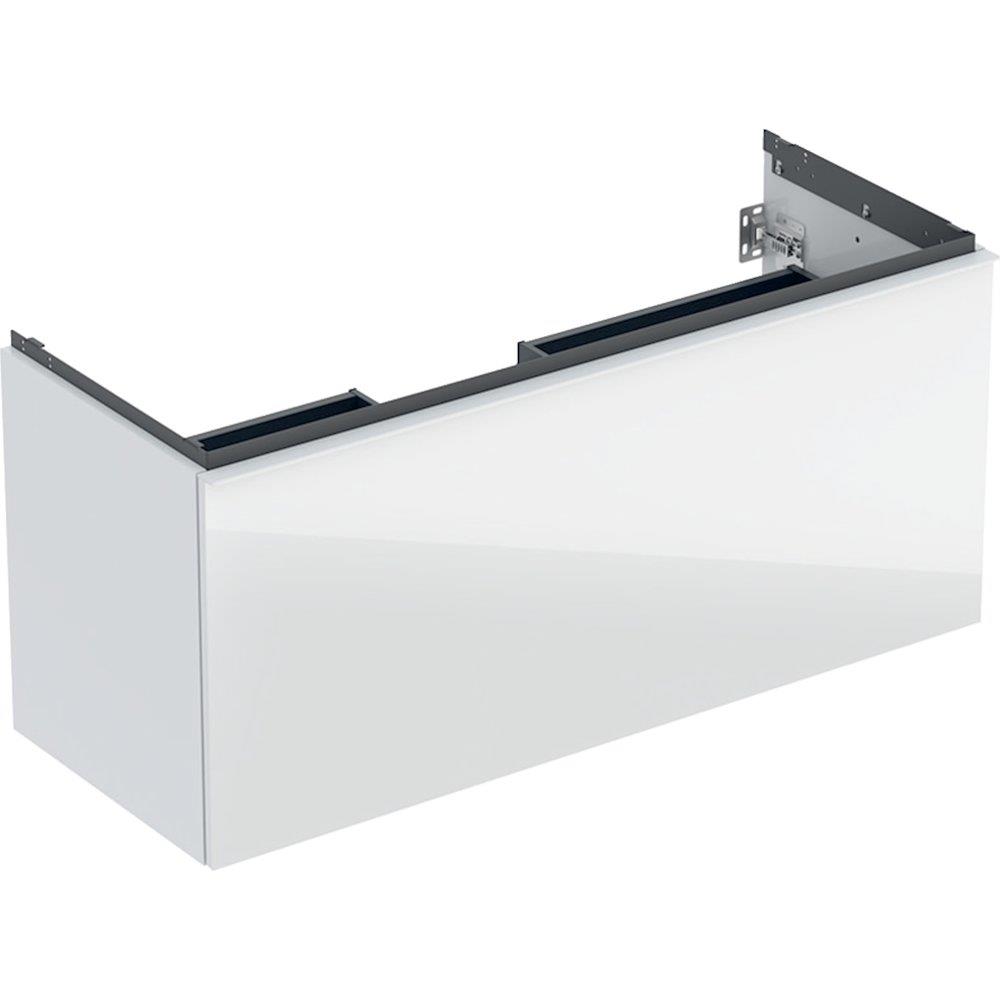 Geberit Acanto Base Cabinet White High-Gloss - 1184x541x475 mm, 1 Drawer + 1 Internal