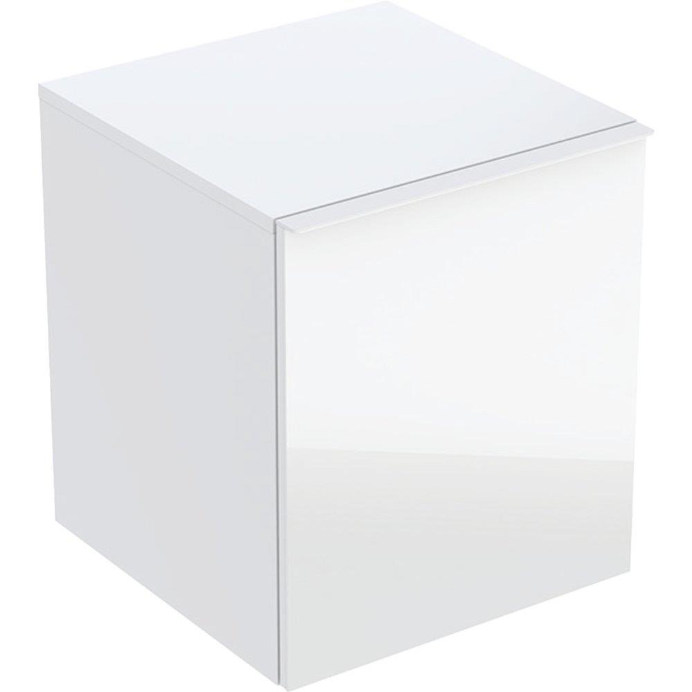 Geberit Acanto Side cabinet white high-gloss - 520mm, Lacquered high-gloss, 452mm, 475mm, white, 1 drawer + 1 internal drawer, Yes