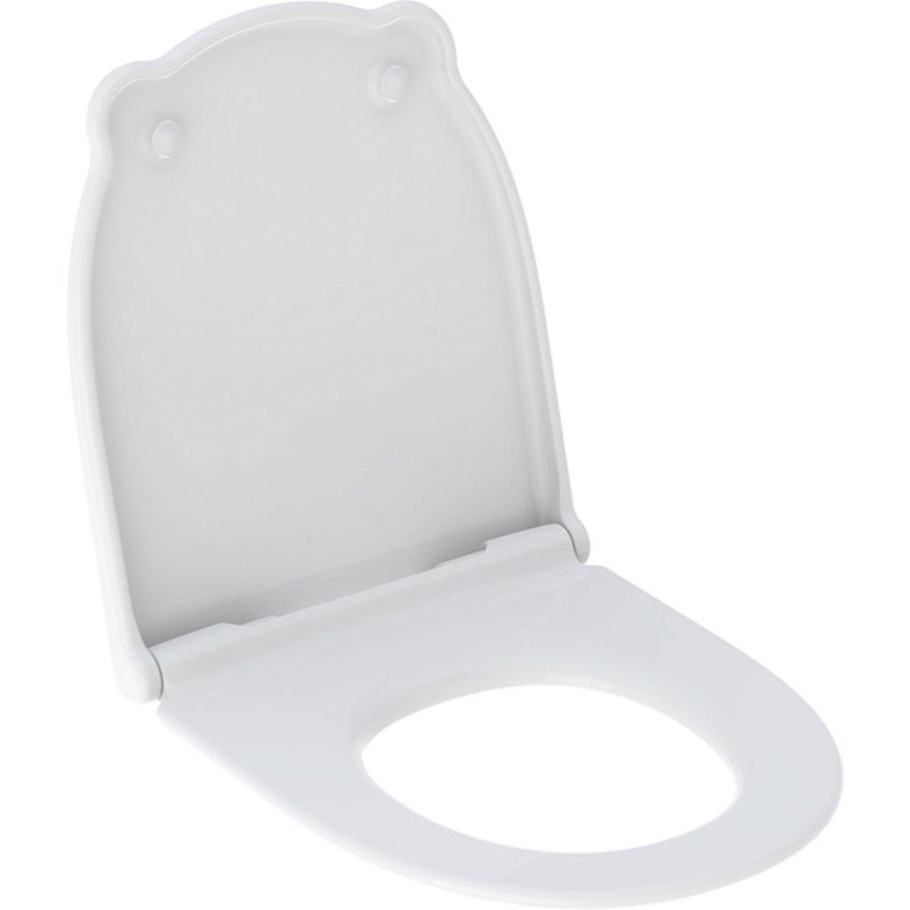 Geberit Bambini Children's Toilet Seat with Lid, white, soft-close, fixed hinges