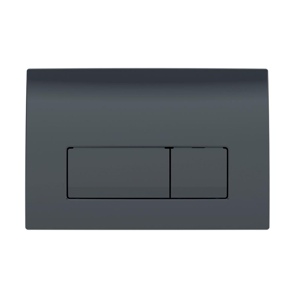 Geberit Delta 50 Operating Plate - Front, black, black, Dual-flush, Mechanical