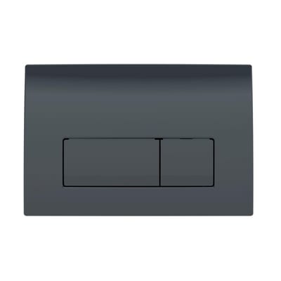 Geberit Delta 50 Operating Plate - Front, black, black, Dual-flush, Mechanical