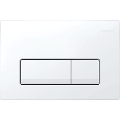 Geberit Delta 50 Dual-Flush Operating Plate, Front Actuation, White