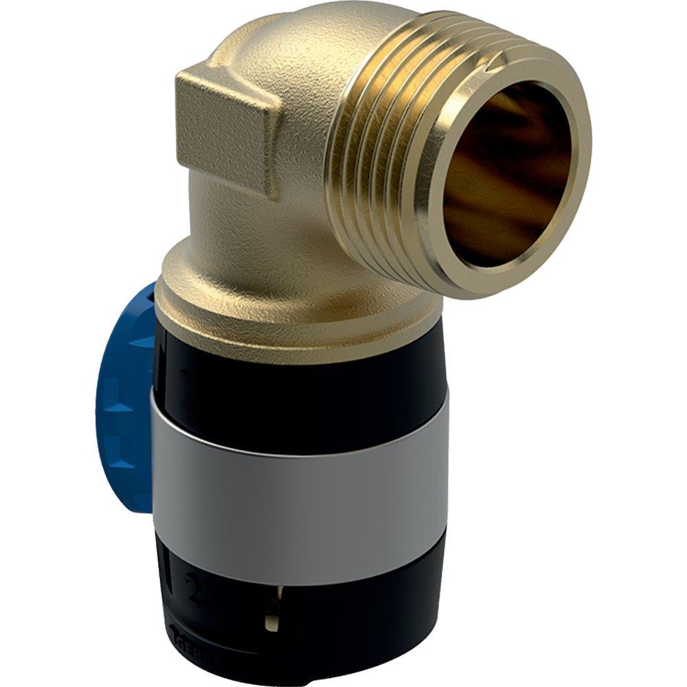 Geberit FlowFit Press Bend - 25mm, 1", Nipple, 90°, coupling