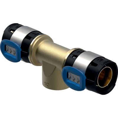 Geberit FlowFit Tee with female threads - 40mm, 40mm, 1 1/4"