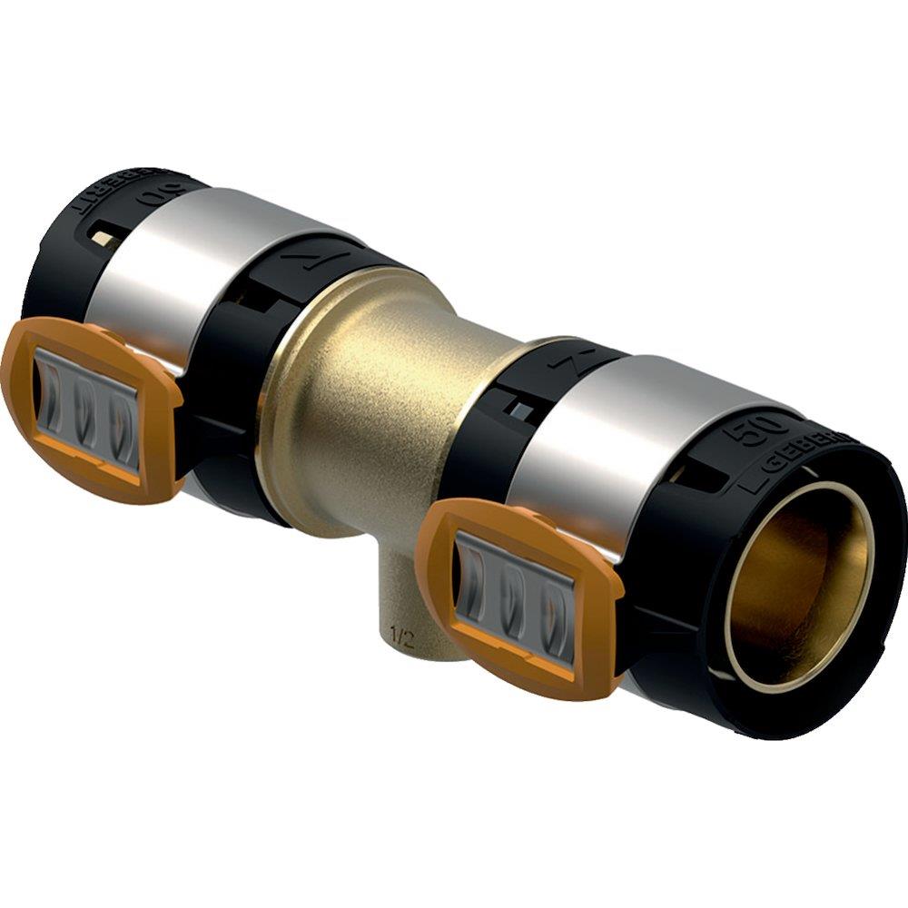 Geberit FlowFit Tee with internal thread - 50mm, 50mm, 1 1/2"