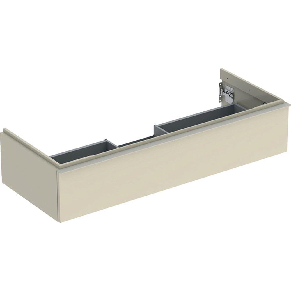 Geberit iCon base cabinet sand-coloured lacquered 1184×476×247mm 1 drawer with grip