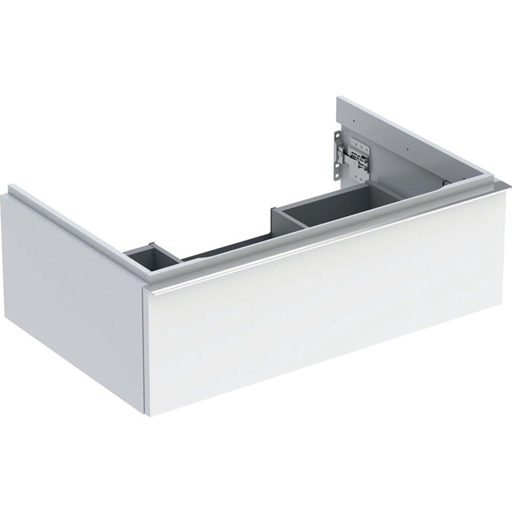 Geberit iCon base cabinet, high-gloss lacquered white, 740 x 476 x 247 mm, 1 drawer