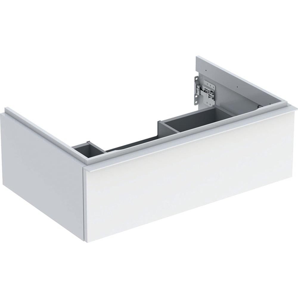 Geberit iCon Base Cabinet White High-Gloss - 247mm H, 740x476mm, Lacquered, 1 Drawer