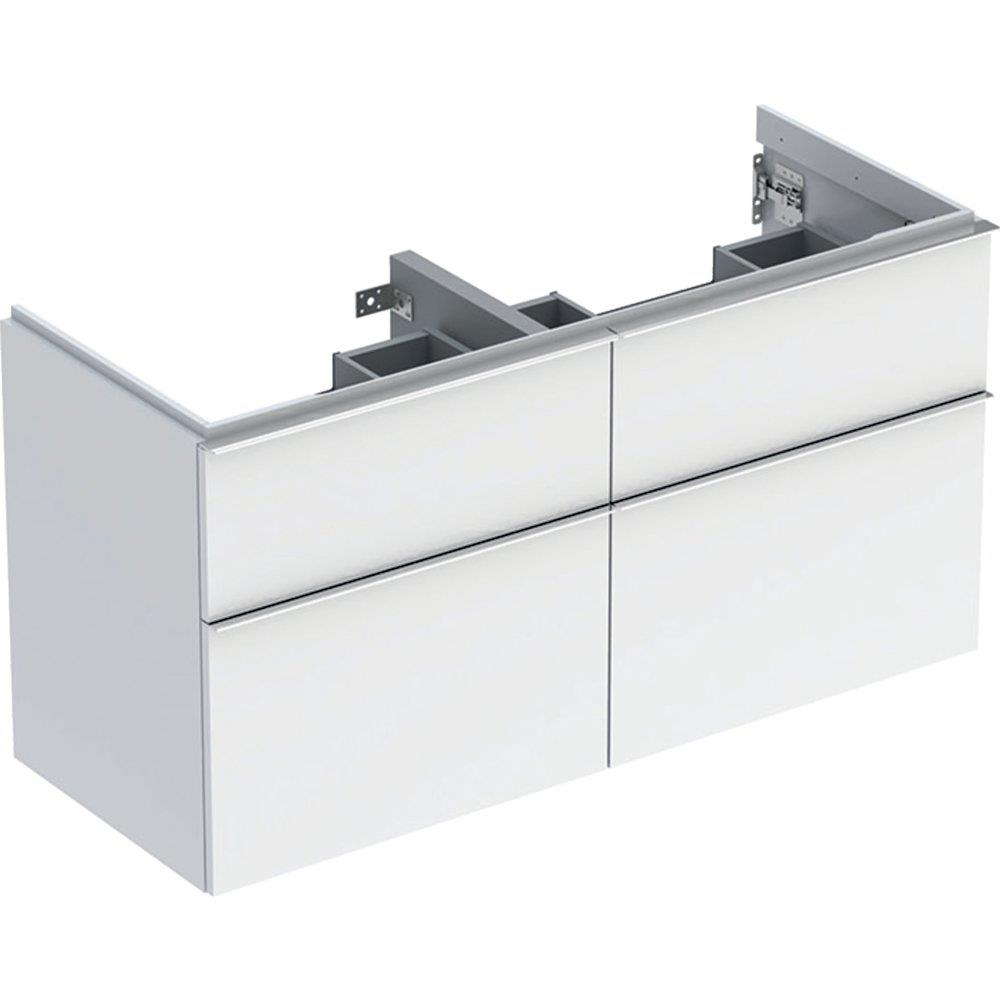 Geberit iCon Base Cabinet White High Gloss - 615 x 1184 x 476 mm, 4 Drawers
