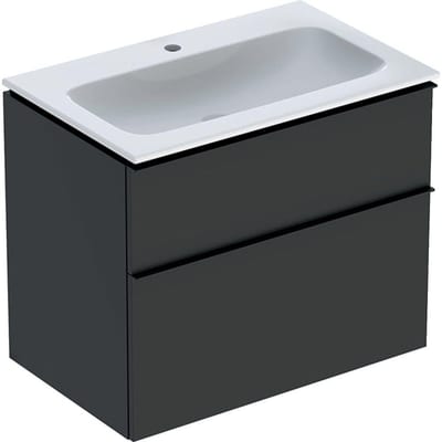 Geberit iCon Furniture package lava, 750x630x480mm, grey, 2 drawers