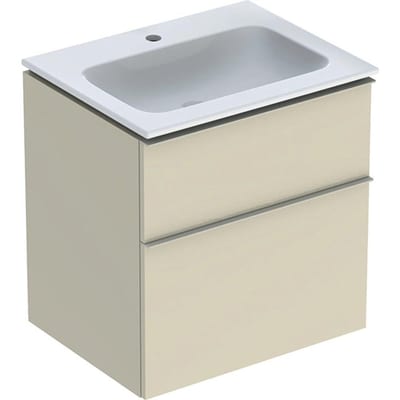 Geberit iCon Furniture Package Sand-Grey High Gloss - 600 x 630 x 480 mm, 2 Drawers