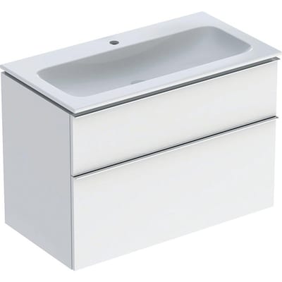 Geberit iCon furniture pkg white gloss — 900×630×480 mm, lacquered, 2 drawers