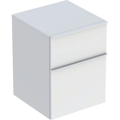 Geberit iCon Side Cabinet - 600 mm, lacquered, 450x476 mm, matt white, 2 drawers