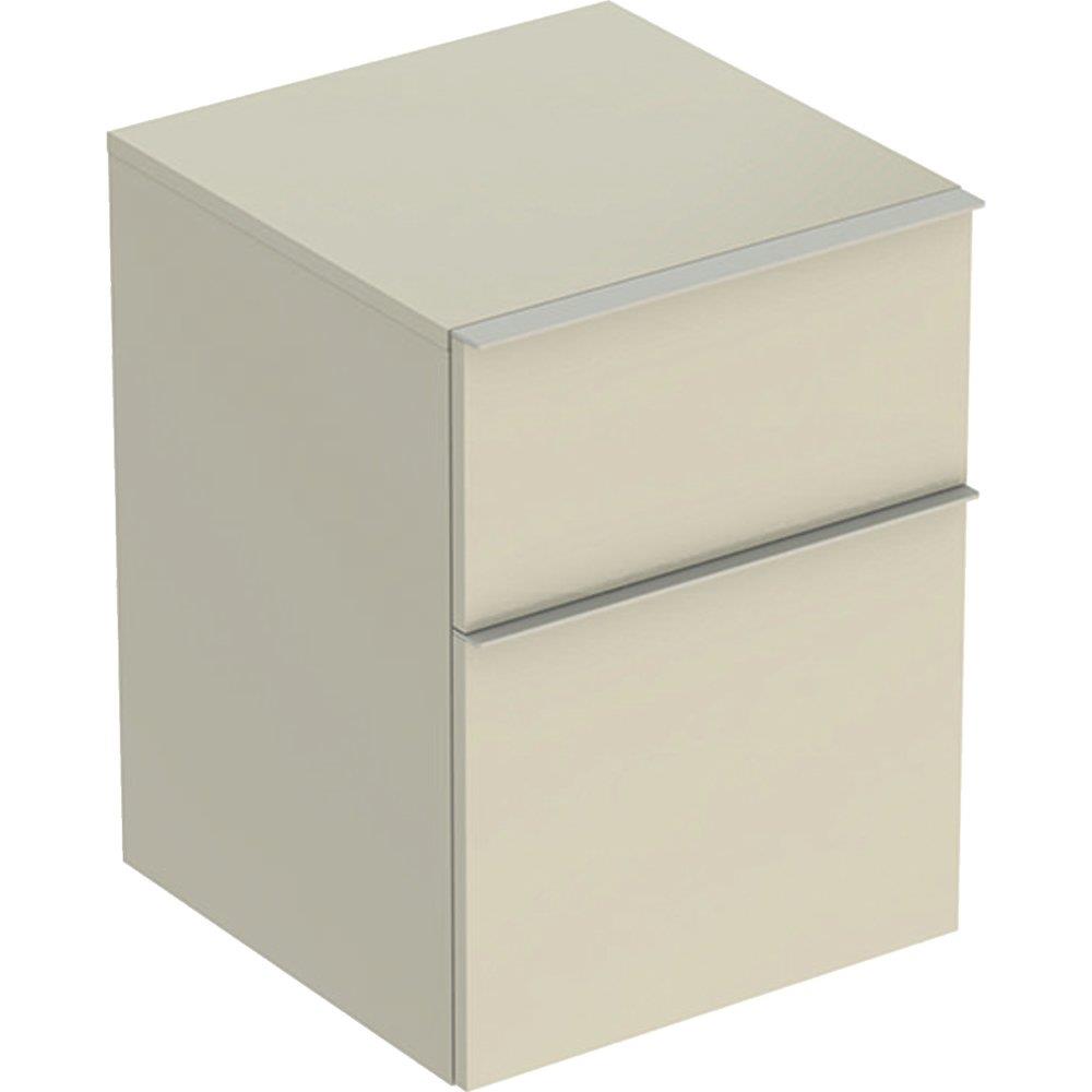 Geberit iCon Side cabinet sand-grey high gloss - 600mm lacquered, 2 drawers