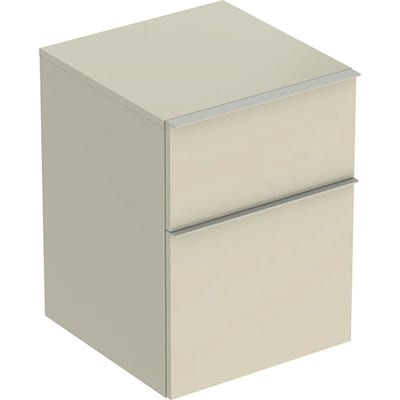Geberit iCon Side cabinet sand-grey high gloss - 600mm lacquered, 2 drawers
