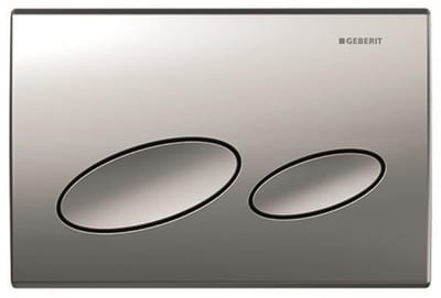 Geberit Kappa 20 Dual-Flush Actuator Plate Matte Chrome, Top/Front Actuation