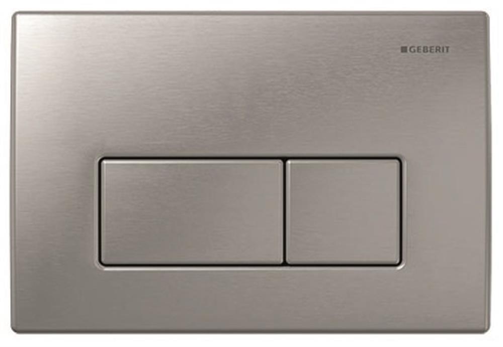 Geberit Kappa 50 Dual-Flush Operating Plate - Top/front actuation, matte chrome