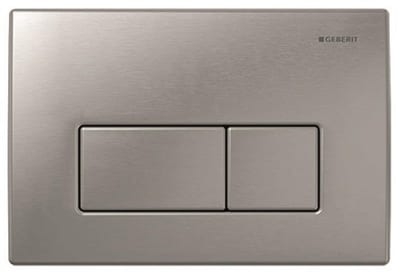 Geberit Kappa 50 Dual-Flush Operating Plate - Top/front actuation, matte chrome