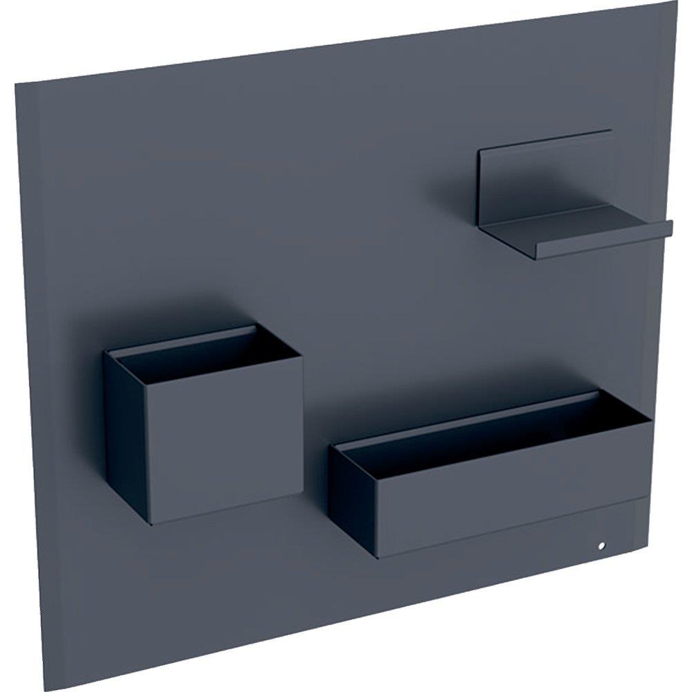 Geberit Magnetic board with storage boxes lava - grey