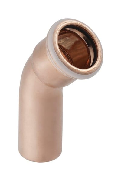 Geberit Mapress Bend - 18mm, 18mm, 45°, coupling/nipple