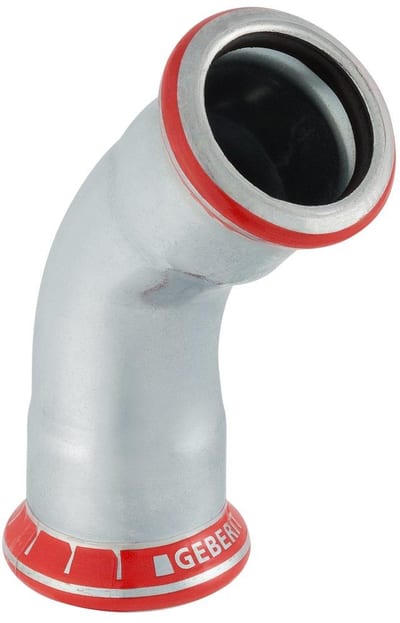 Geberit Mapress Bend - 22mm, 22mm, 45°, 42mm, FZ, coupling/coupling
