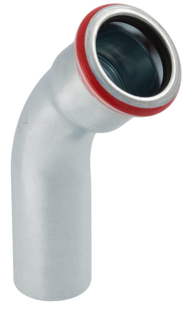 Geberit Mapress Bend - 28mm, 28mm, 45°, 48mm, FZ, coupling/nipple