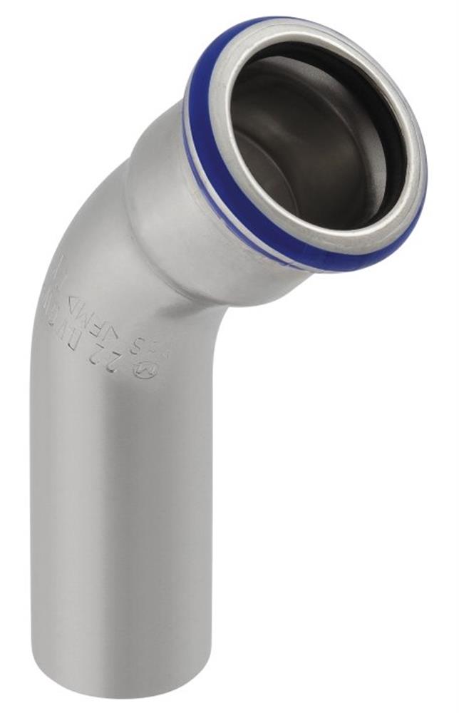 Geberit Mapress Bend socket/nipple - 108mm, 45°, 1PCS