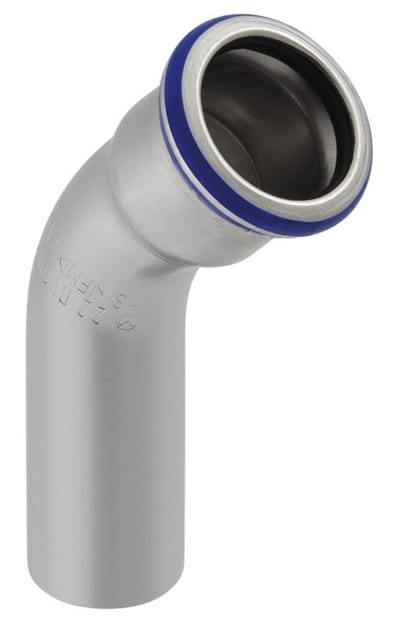 Geberit Mapress Bend socket/nipple - 108mm, 45°, 1PCS