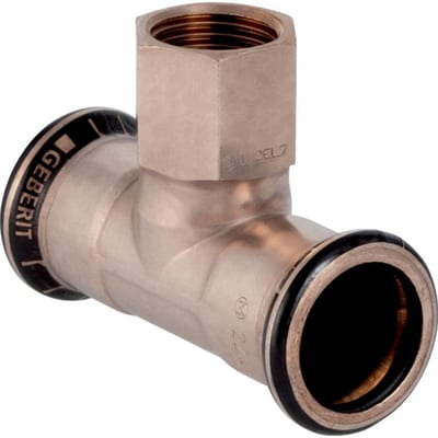 Geberit Mapress CuNiFe T-Piece CUNI10FE1.6MN - 22mm, 22mm, 3/4"