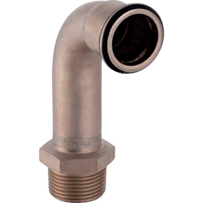 Geberit Mapress CuNiFe Transition Bend CUNI10FE1.6MN - 22mm, 1/2", 90°