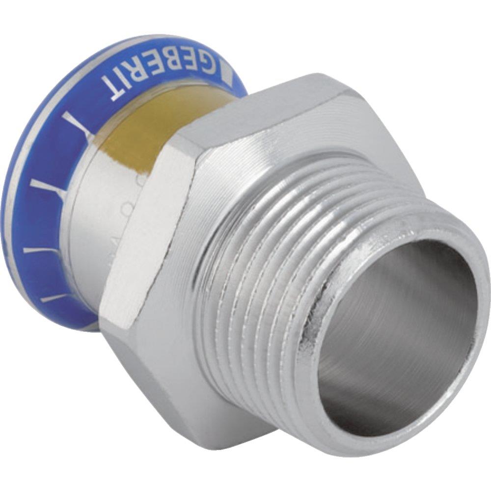 Geberit Mapress gas Transition Nipple - 22mm, 1/2"