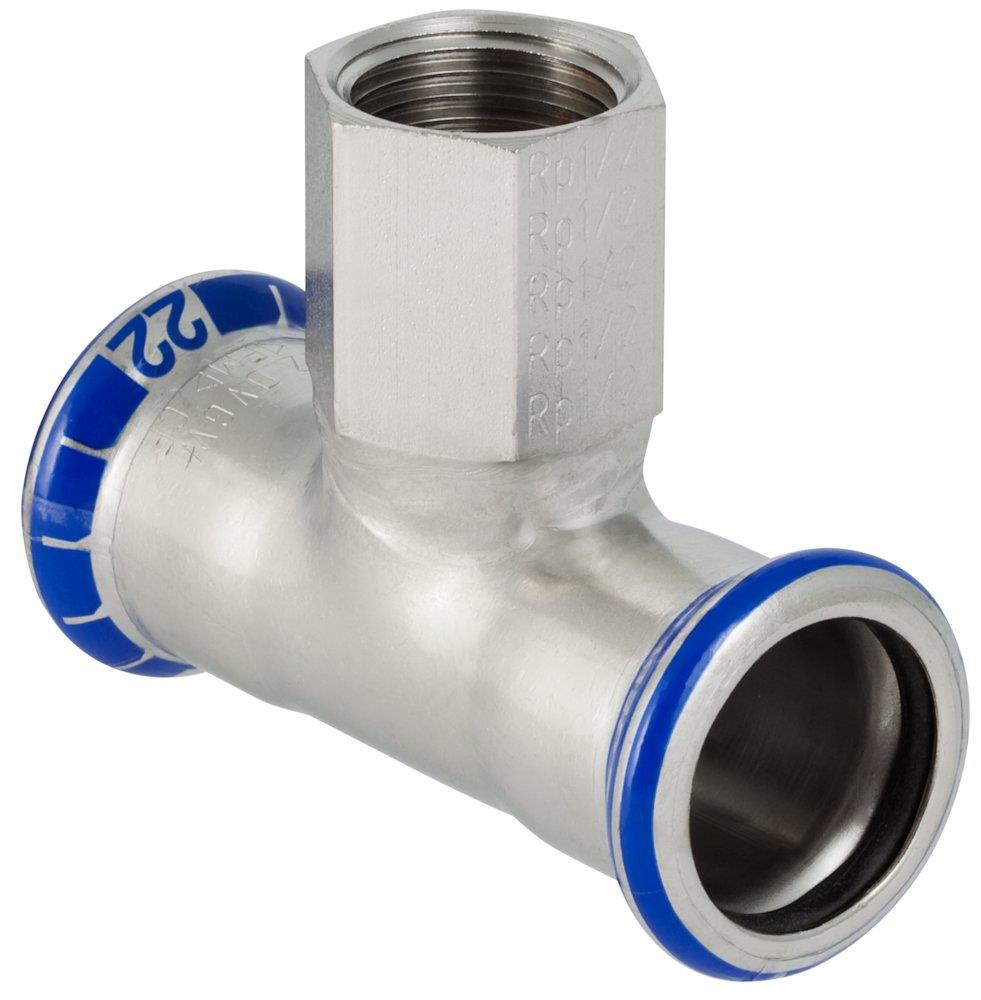 Geberit Mapress T-Piece with internal thread - 28mm, 28mm, 1", 2PCS, coupling, coupling