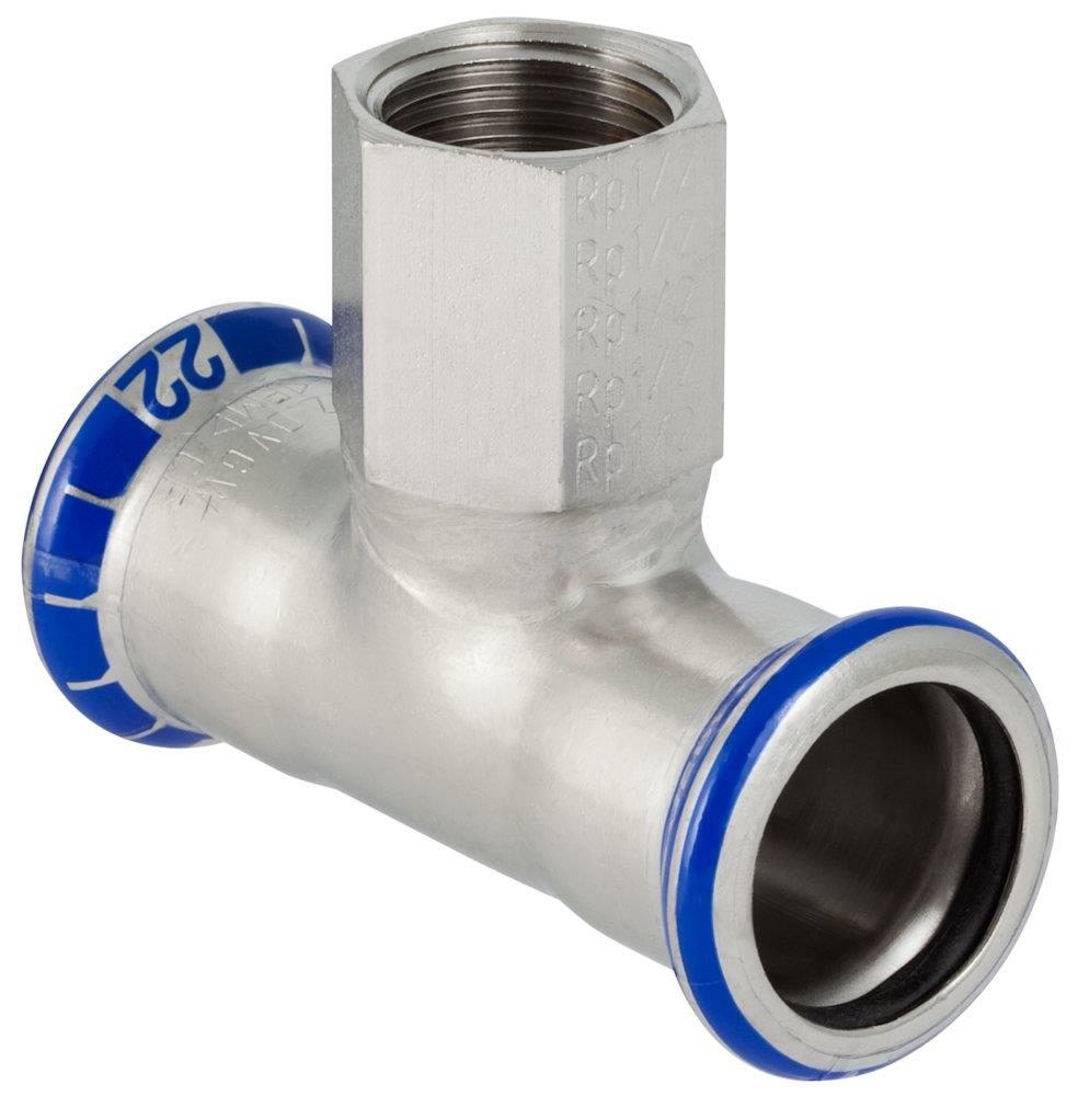 Geberit Mapress T-Piece with internal thread - 54mm, 54mm, 2", 2PCS, coupling, coupling