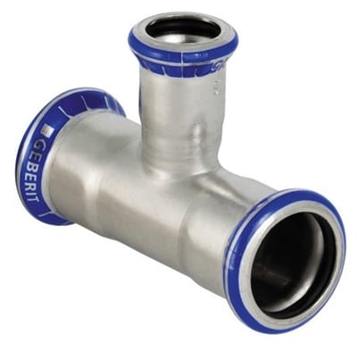 Geberit Mapress T-Piece with reduced branch - 76.1mm, 76.1mm, 54mm, 3PCS, coupling