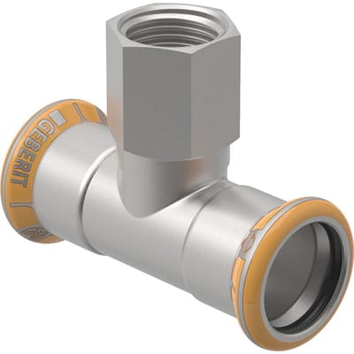 Geberit Mapress Therm T-Piece with internal thread - 35mm, 35mm, 3/4", coupling, coupling