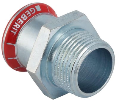 Geberit Mapress Transition Nipple - 28mm, 3/4", 46mm, coupling, 1PCS, Nipple