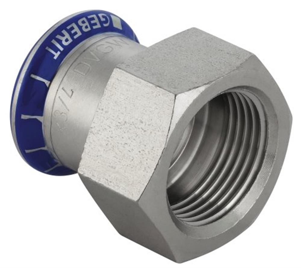 Geberit Mapress Transition Socket - 22mm, 3/4", coupling, coupling
