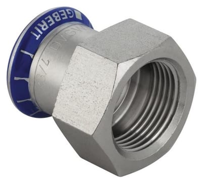 Geberit Mapress Transition Socket - 22mm, 3/4", coupling, coupling