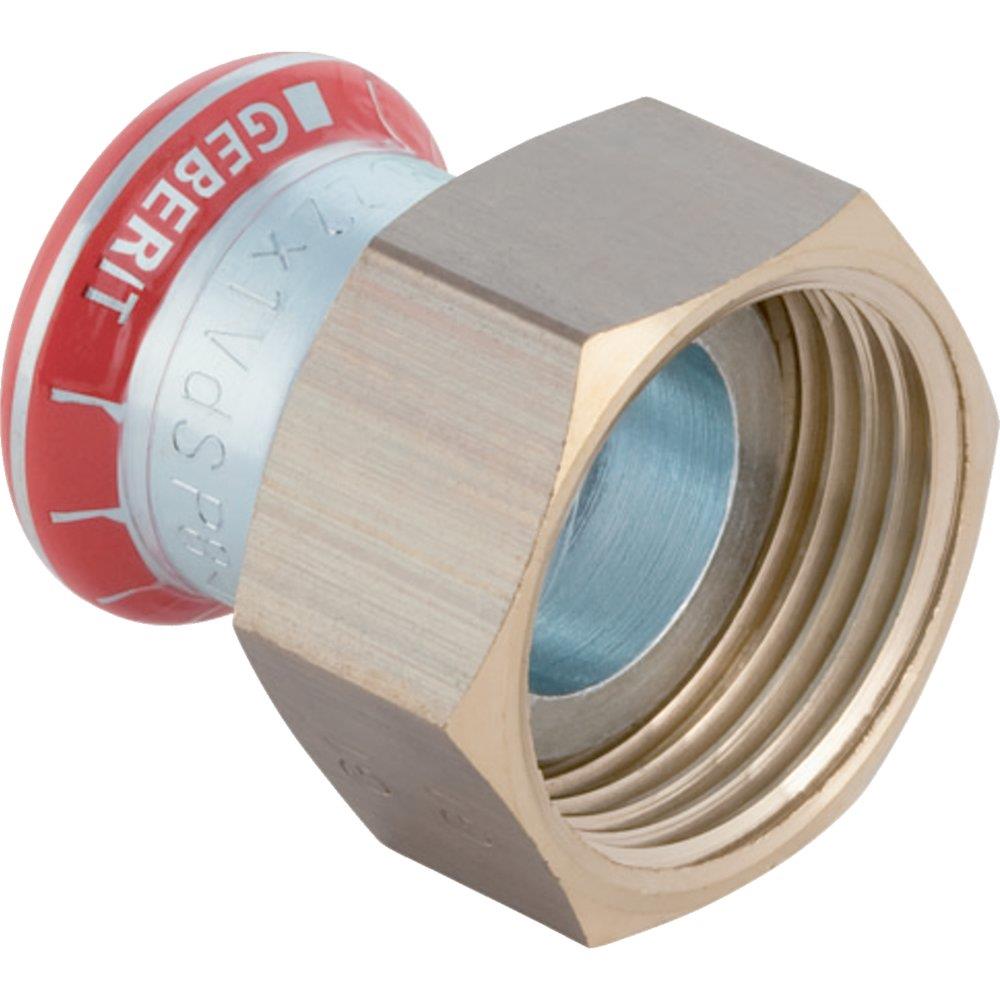 Geberit Mapress Transition Socket with union - 18mm, 3/4", 37mm, coupling, 1PCS, coupling