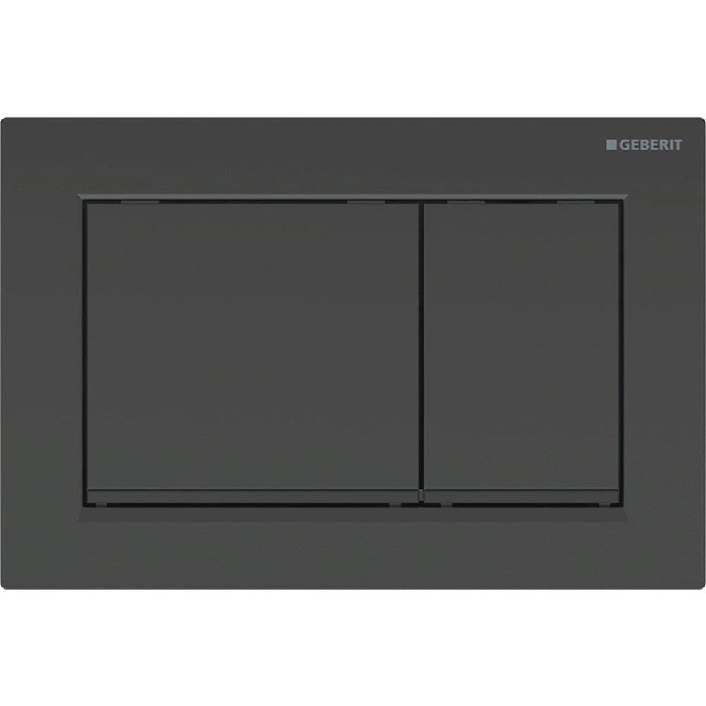 Geberit Omega 20 Dual-Flush Actuator Plate, Matte Black