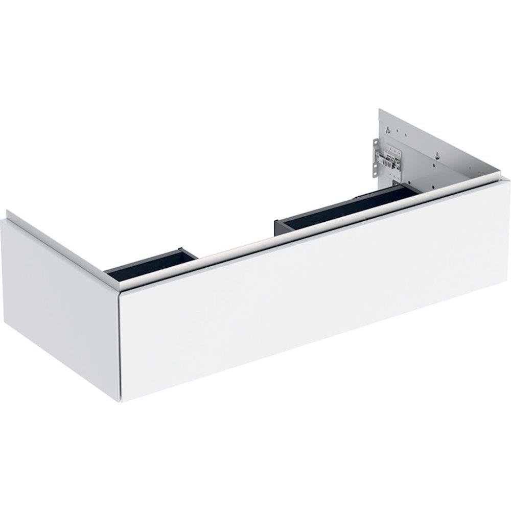 Geberit ONE base cabinet - 266mm high-gloss lacquer, 1036mm, white, 1 drawer, push-open