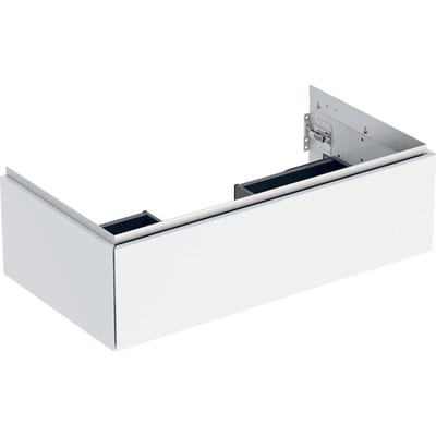 Geberit ONE Base cabinet - 266mm, lacquered high-gloss, 888mm, 470mm, white, 1 drawer, push-open only