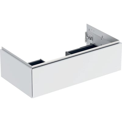 Geberit ONE Base cabinet - 266mm, Matt-lacquered, 888mm, 470mm, white, 1 drawer, Only push open