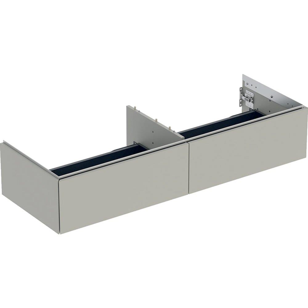 Geberit ONE base cabinet greige - 266×1332×470mm, matt-lacquered, 2 drawers