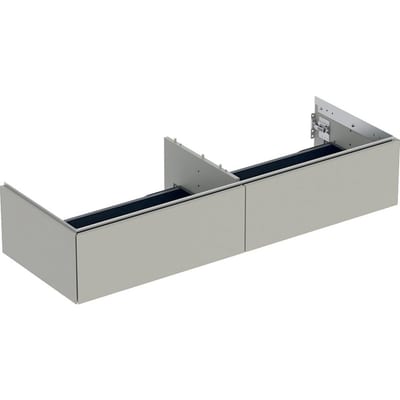 Geberit ONE base cabinet greige - 266×1332×470mm, matt-lacquered, 2 drawers