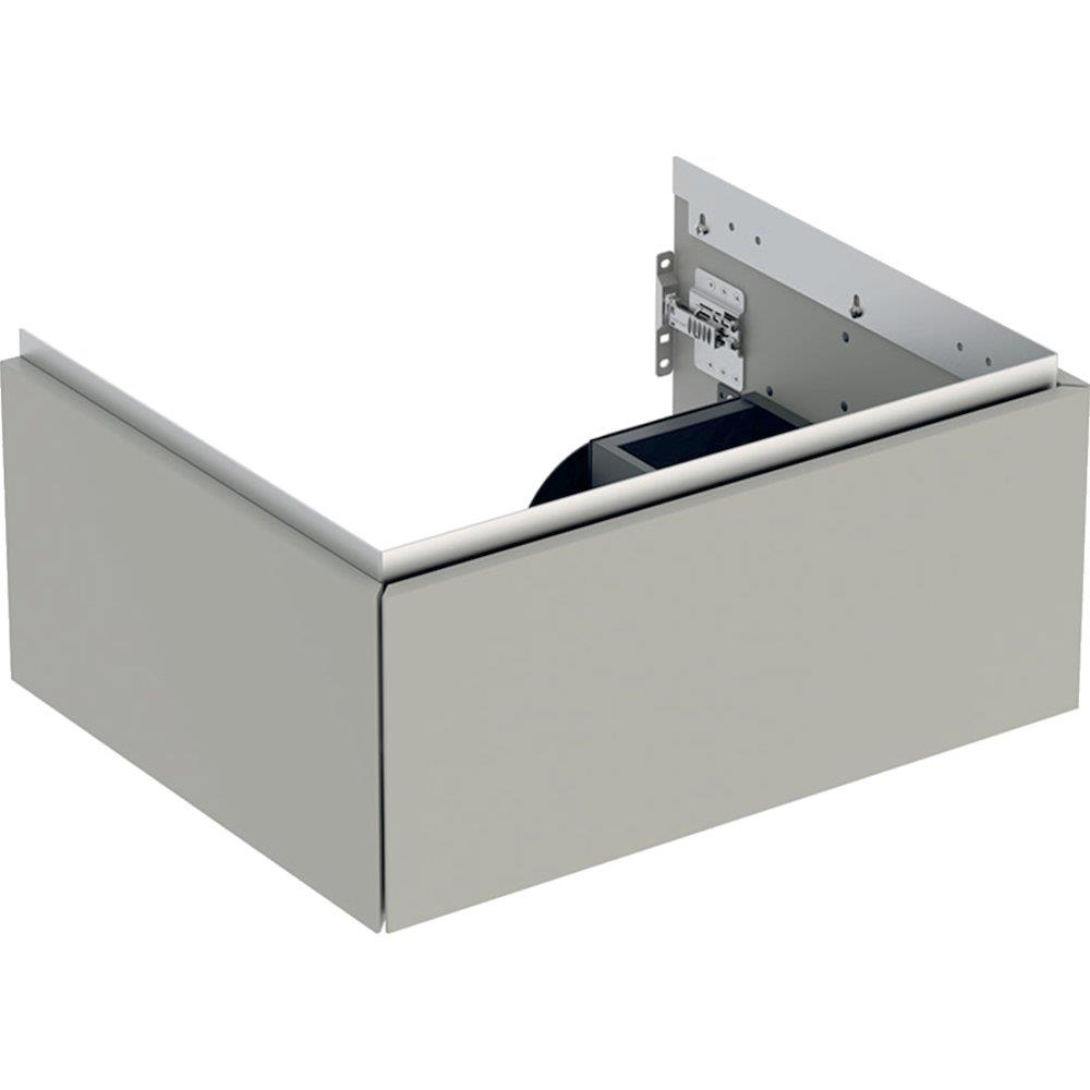 Geberit ONE Base cabinet greige - 266mm, Matt-lacquered, 592mm, 470mm, grey, 1 drawer, Only push open