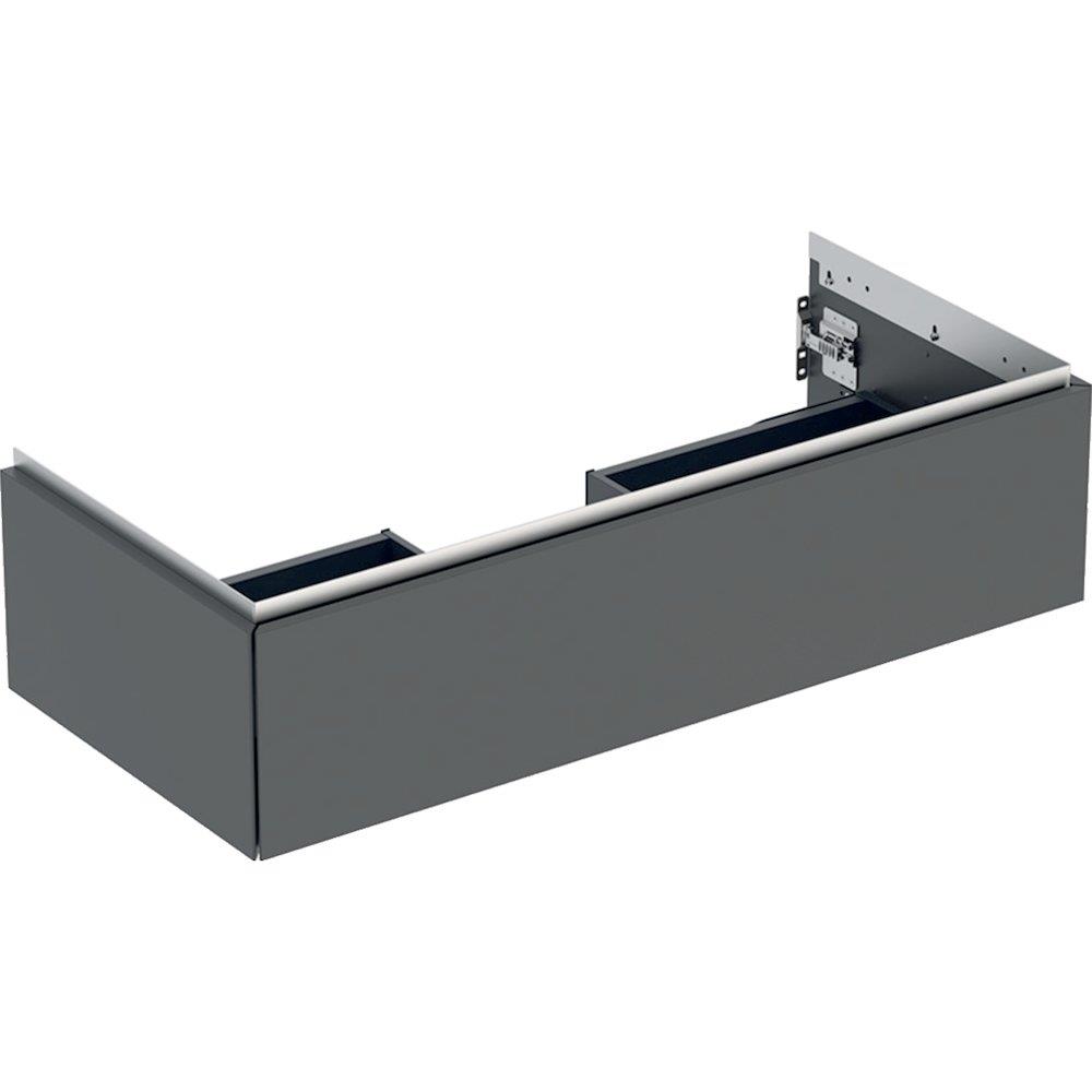 Geberit ONE Base cabinet lava - 266mm, Matt-lacquered, 1036mm, 470mm, black, 1 drawer, Only push open